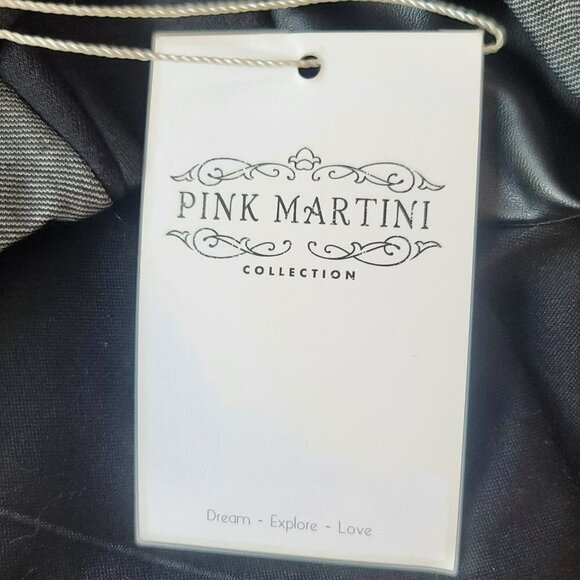 NWT Pink Martini Hally Sleeveless Colorblock Charcoal Dress Womens Small - Picture 9 of 12